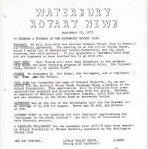 Newletters - 1/21/75 thru 12/17/75