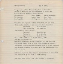 Annual  Rotary Meeting - May 7, 1940