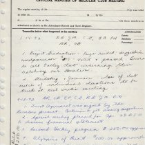 Waterbury Rotary - Regular Membership Meetings - 1989-1999