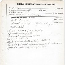 Waterbury Rotary - Regular Membership Meetings - 1989-1999