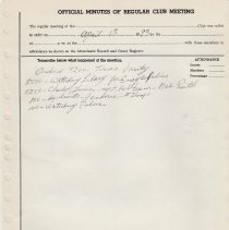 Waterbury Rotary - Regular Membership Meetings - 1989-1999