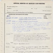 Waterbury Rotary - Regular Membership Meetings - 1989-1999