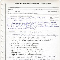 Waterbury Rotary - Regular Membership Meetings - 1989-1999