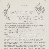 Newsletters - 1-8-74 thru11-12-74