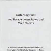 Easter Egg Hunt & Parade down Stowe St & Main St.