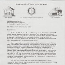 Rotary Club support Tobacco Control initiative at Harwood Union High School