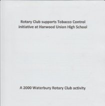 Rotary Club support Tobacco Control initiative at Harwood Union High School