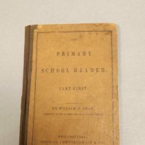 1844 Primary School Reader - John Franklin Burgin Hall