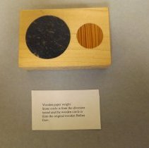 Wood of original Bolton Dam