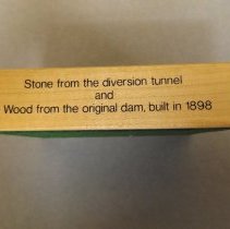 Wood of original Bolton Dam