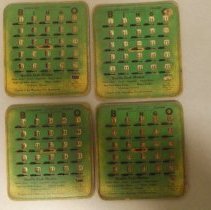 4 Bingo Cards from the Waterbury Fire Department