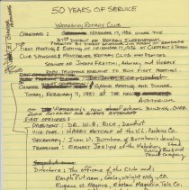 Rotary Anniversary Years - 1950,1960, 1975