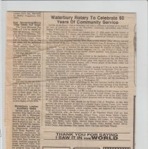 Rotary Anniversary Years - 1950,1960, 1975