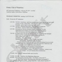 Rotary Anniversary Years - 1950,1960, 1975