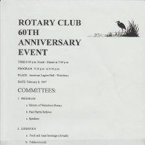 Rotary Anniversary Years - 1950,1960, 1975