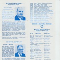 Rotary Anniversary Years - 1950,1960, 1975
