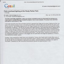 Patio Lighting Project - Rusty Parker Memorial Park