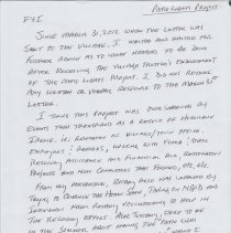 Patio Lighting Project - Rusty Parker Memorial Park