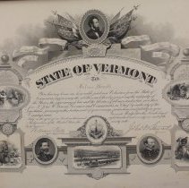 Nelson Beach Civil War Certificate