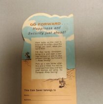 Bank of Waterbury dime Saver - Wagon & Oxen