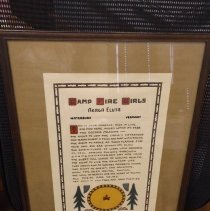 January 1931 Camp Fire Girls, Ruth I. Moody