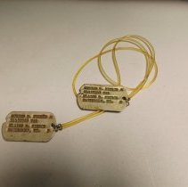 Burton Pierce's Dog Tags, World War II