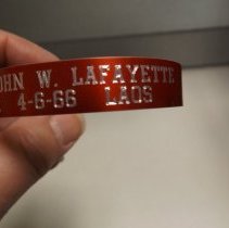 MIA Maj. John W. Lafayette's memorial bracelet