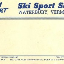 Ski Sport Skis Mailing label