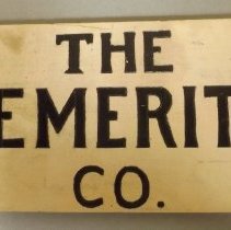 The Demeritt Co. wooden sign