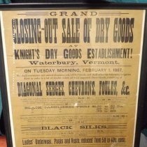 Knight's Dry Goods announcement