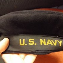 Frederic Luce's navy blue Navy beret cap