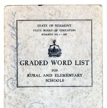 Graded Word List for rural and Elementary Schools