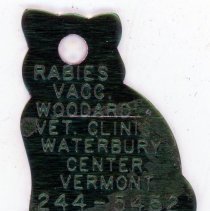 Woodard Vet Clinic Rabies Tag