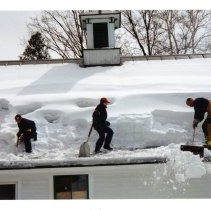 Village Fire Dept - 2001 - Cleaning Municipal Roof