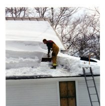 Village Fire Dept - 2001 - Cleaning Municipal Roof