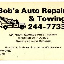 Bob's Auto Card