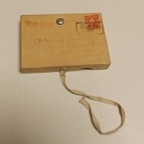 Box Lid Addressed to Dr. Henry Janes