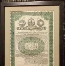 Vermont State Flood Bond -- Loan of 1927 No. 2107