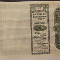 Vermont State Flood Bond -- Loan of 1927 No. 2107