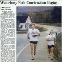 Waterbury Path Construction Begins - newspaper article