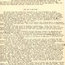 Roads
Paper titled "Some Early Roads" by Richard Reynolds-WHS