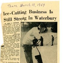 Sayah Family - Newspaper Article - Ice Cutting