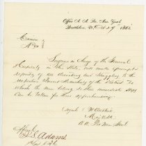 Communications from Brattleboro -- Sloan Hospital