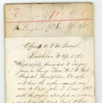 Communications from Brattleboro -- Sloan Hospital