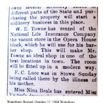 Towne, Daniel - Family