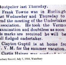 Towne, Daniel - Family