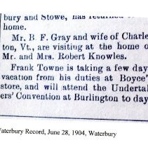 Towne, Daniel - Family