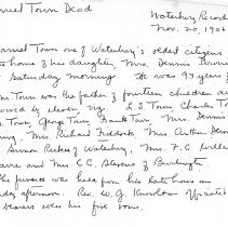 Towne, Daniel - Family