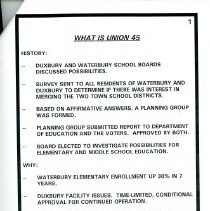 Waterbury/Duxbury School District