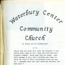 Waterbury Center Community Church